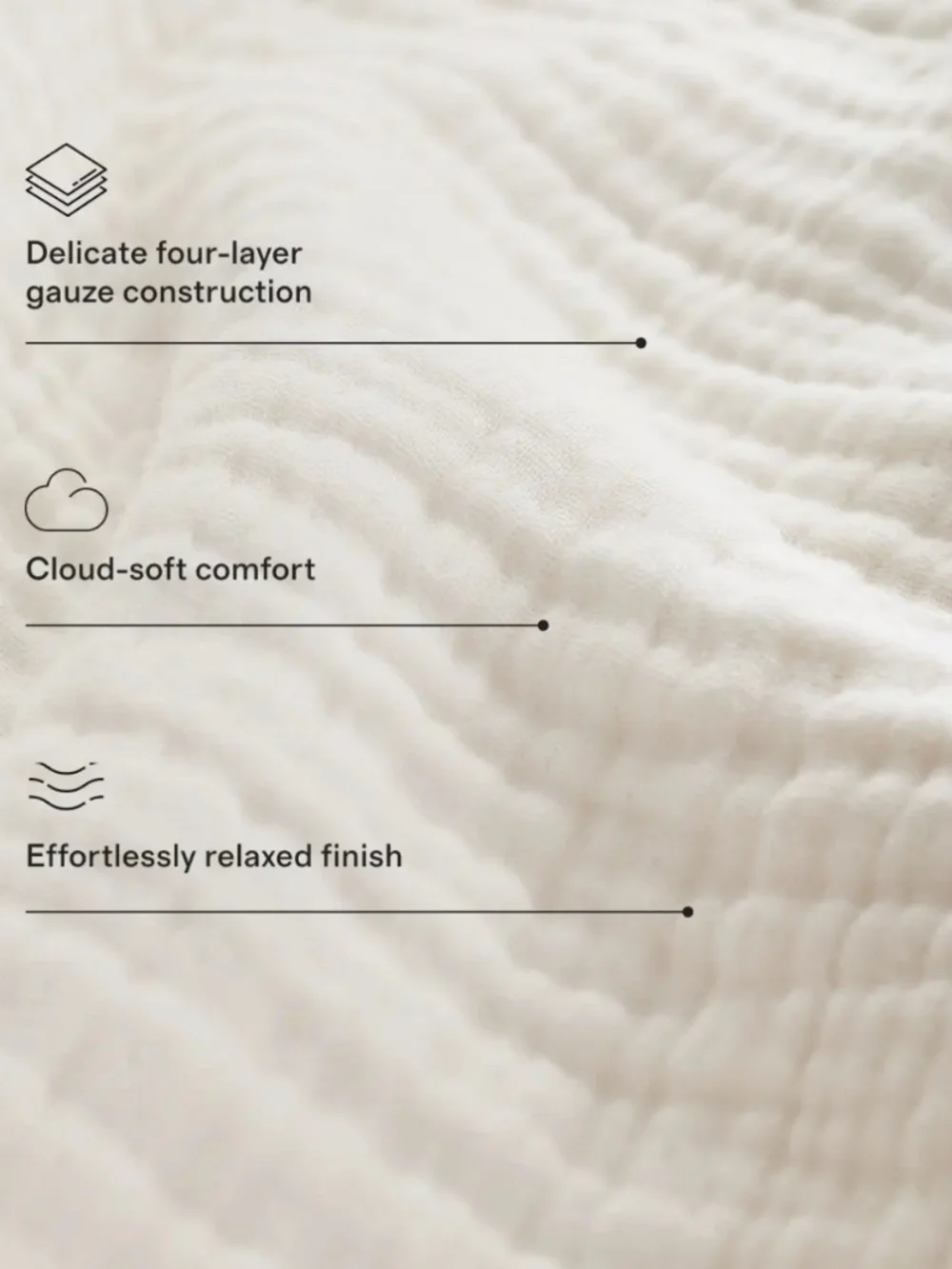 Organic Cotton Gauze Duvet Cover Fig King California King